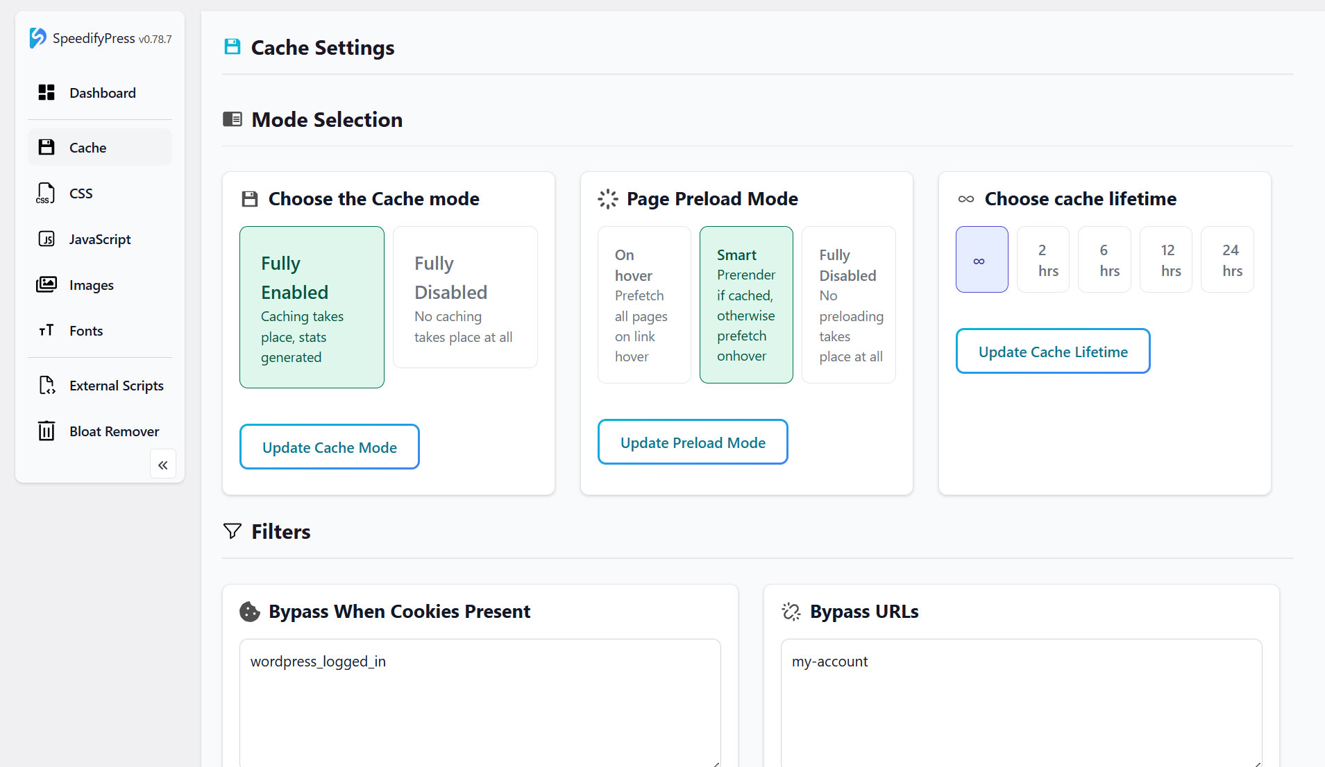 SpeedifyPress Dashboard
